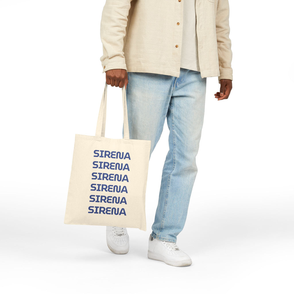 'Sirena' Multi-Logo Cotton Canvas Tote Bag