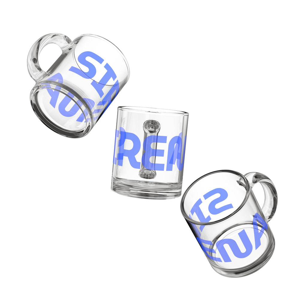 'Sirena' Glass Mug for Coffee Lovers