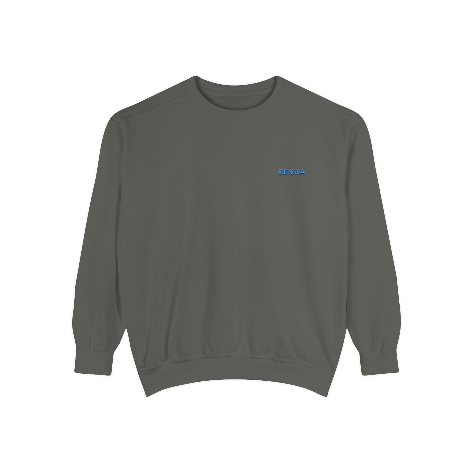 'Sirena' Embroidered Logo Unisex Garment-Dyed Sweatshirt