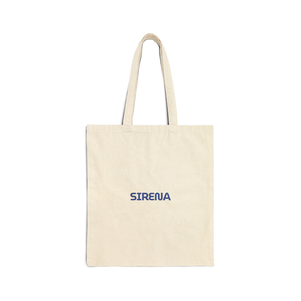 'Sirena' Logo Cotton Canvas Tote Bag