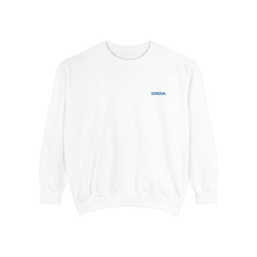 'Sirena' Embroidered Logo Unisex Garment-Dyed Sweatshirt