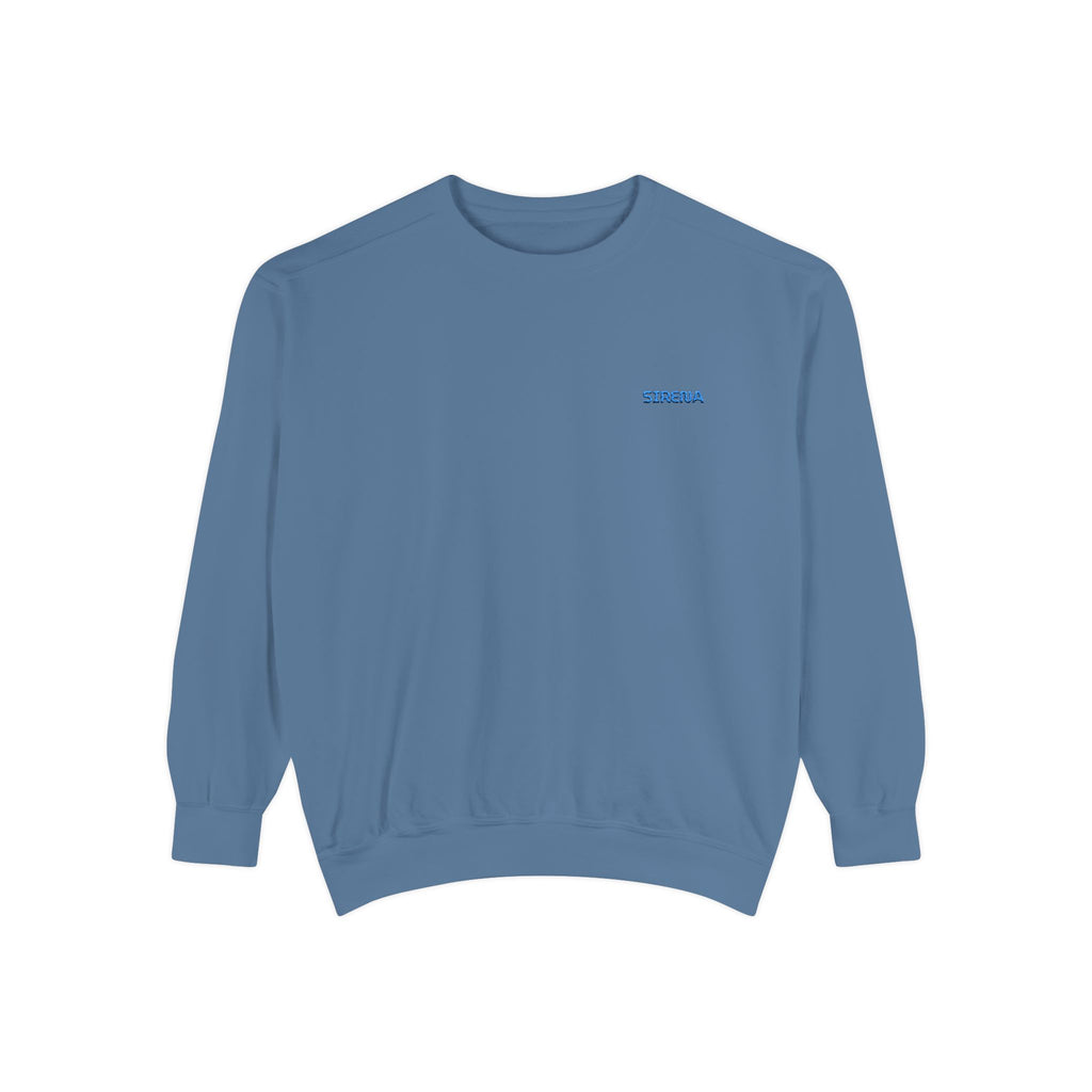 'Sirena' Embroidered Logo Unisex Garment-Dyed Sweatshirt