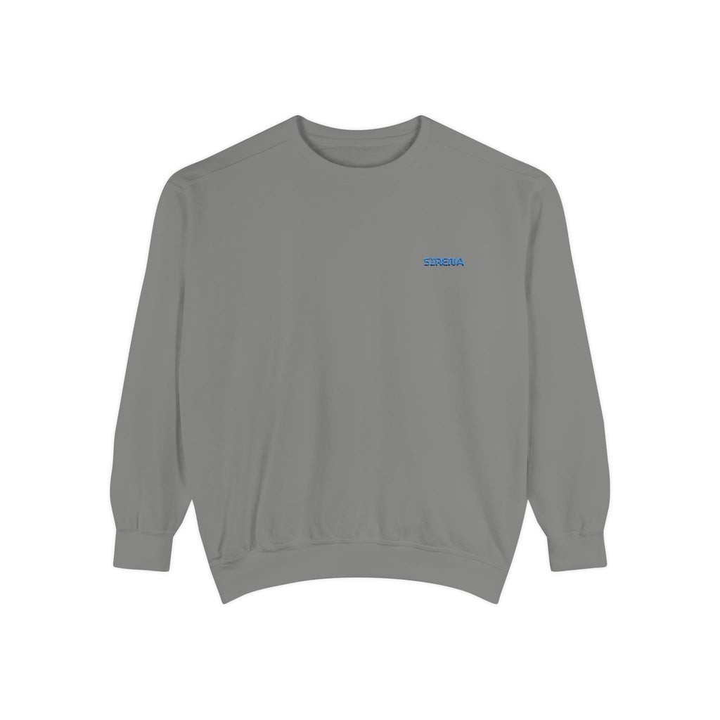 'Sirena' Embroidered Logo Unisex Garment-Dyed Sweatshirt