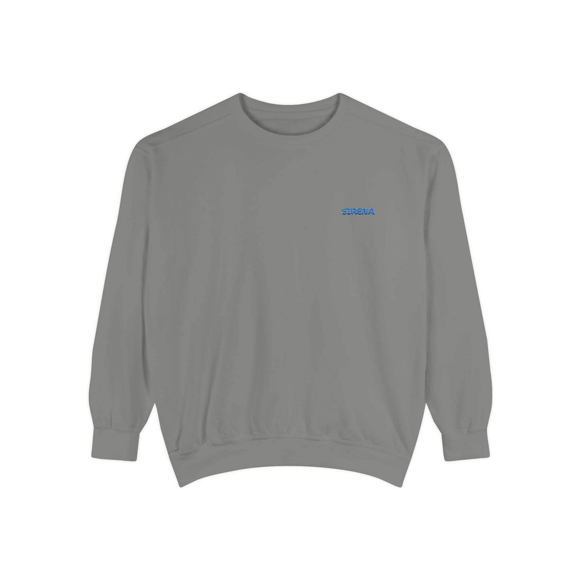'Sirena' Embroidered Logo Unisex Garment-Dyed Sweatshirt