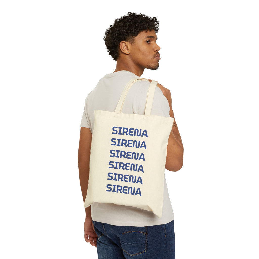 'Sirena' Multi-Logo Cotton Canvas Tote Bag